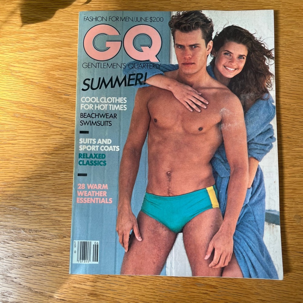 Vintage GQ Magazine June 1981 Summer Men's Fashion Bruce Weber 80s Style